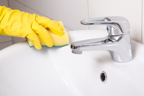 Kitchen and bathroom deep cleaning during a tenancy changeover