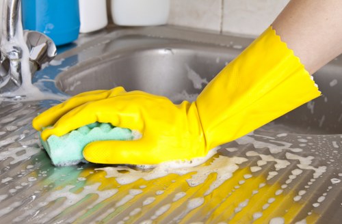 Local office cleaning team working in a converted NW3 property