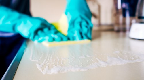 Low-carbon van used for carpet cleaning services in NW3
